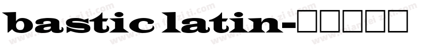 bastic latin字体转换